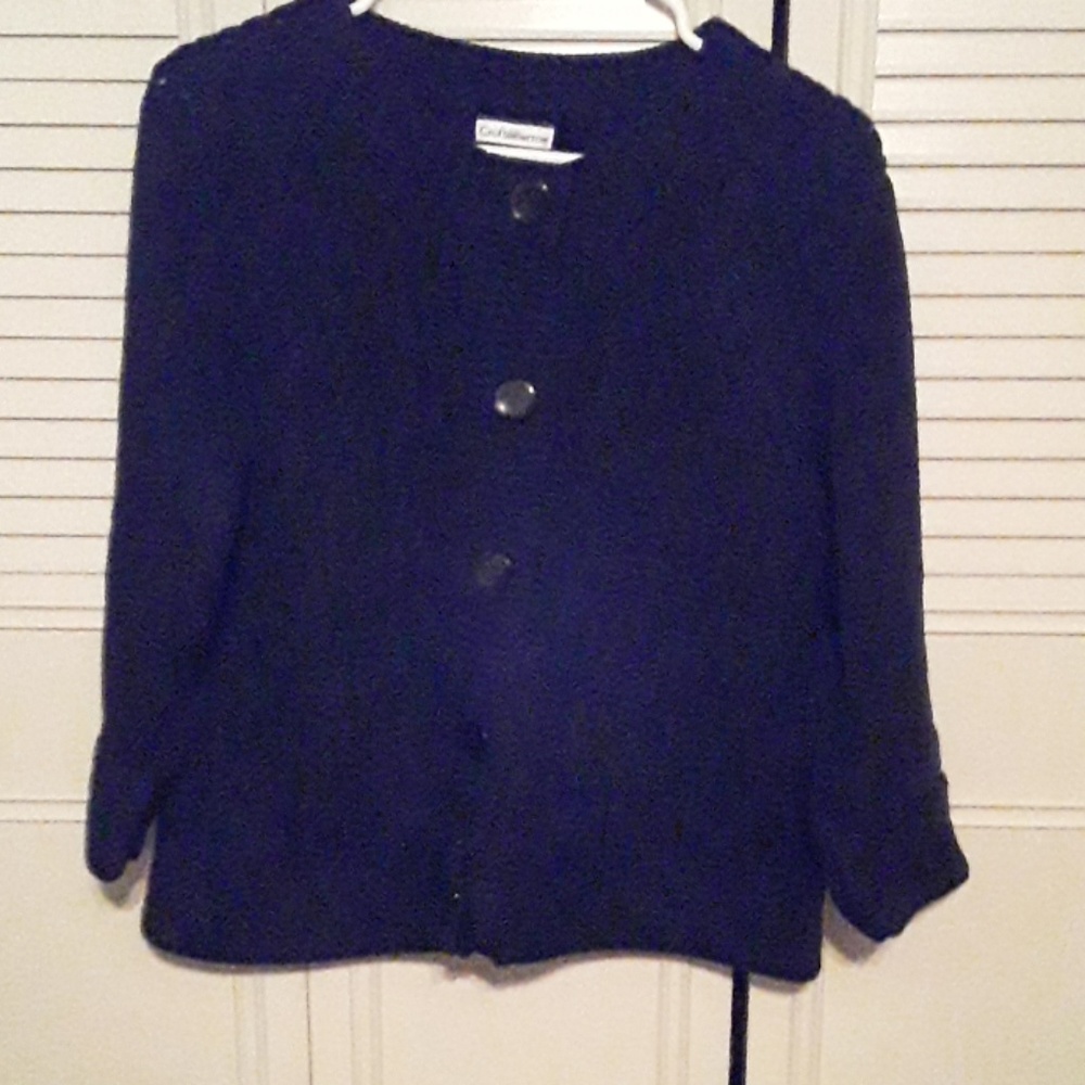 Black button down